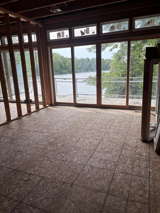 00320 3850th St, Bloomingdale, MI 49026 - unfurnished sunroom featuring a water view