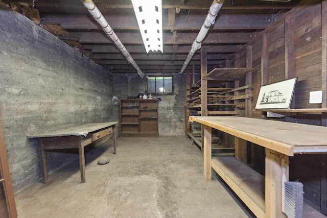 1706 S University Ave, Ann Arbor, MI 48104 - below grade area with a workshop area