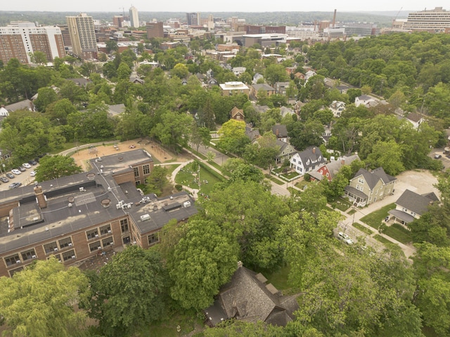 1706 S University Ave, Ann Arbor, MI 48104 - aerial view of property and surrounding area with nearby urban area