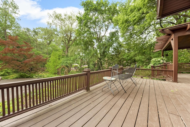 1706 S University Ave, Ann Arbor, MI 48104 - view of wooden terrace