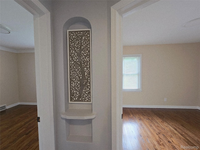 13965 Norborne, Redford, MI 48239 - hall with wood finished floors and baseboards
