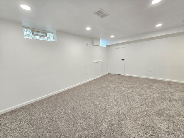 13965 Norborne, Redford, MI 48239 - below grade area with carpet floors, recessed lighting, and baseboards