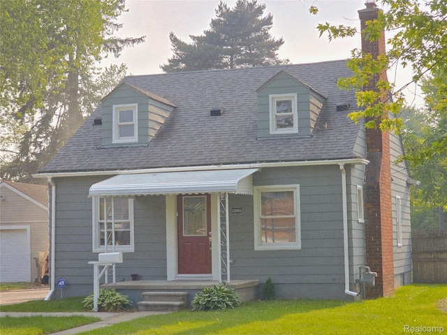 13965 Norborne, Redford, MI 48239 - cape cod house featuring a chimney and roof with shingles