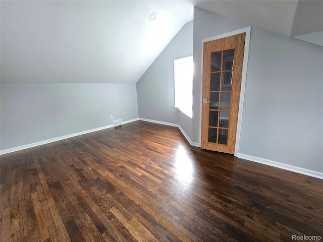 13965 Norborne, Redford, MI 48239 - bonus room featuring lofted ceiling, dark wood finished floors, and baseboards