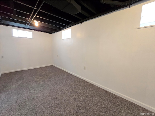 13965 Norborne, Redford, MI 48239 - below grade area with plenty of natural light, carpet flooring, and baseboards
