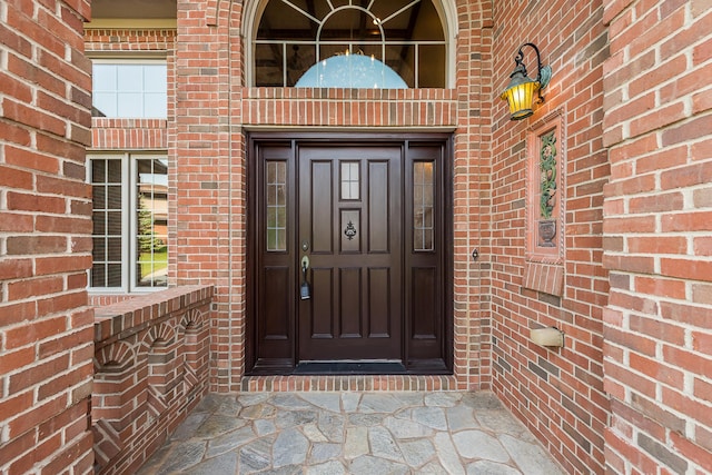 4297 Upper Glade Ct, Ann Arbor, MI 48103 - property entrance with brick siding
