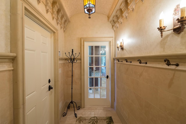 4297 Upper Glade Ct, Ann Arbor, MI 48103 - doorway with lofted ceiling