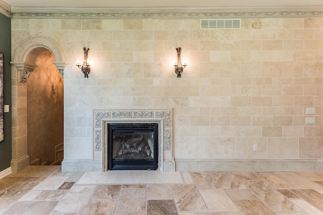 4297 Upper Glade Ct, Ann Arbor, MI 48103 - detailed view of a glass covered fireplace
