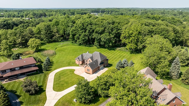 4297 Upper Glade Ct, Ann Arbor, MI 48103 - drone / aerial view of a heavily wooded area