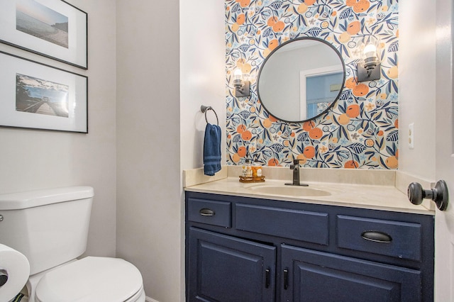 5616 Stoney Brook Rd, Kalamazoo, MI 49009 - half bathroom featuring toilet and vanity