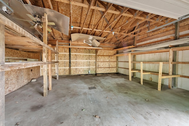 925 133rd Ave, Wayland, MI 49348 - garage with ceiling fan