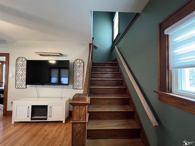 5304 E Dunbar Rd, Monroe, MI 48161 - stairs featuring wood finished floors