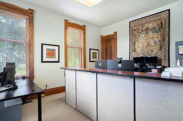 318 Houston Ave, Muskegon, MI 49441 - office with light colored carpet, plenty of natural light, and baseboards