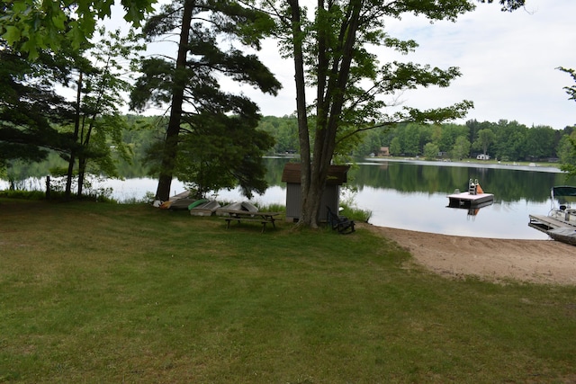 226 N 176th Ave, Walkerville, MI 49459 - water view featuring a forest