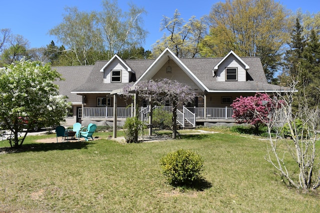 226 N 176th Ave, Walkerville, MI 49459 - view of front of house with a front yard and roof with shingles