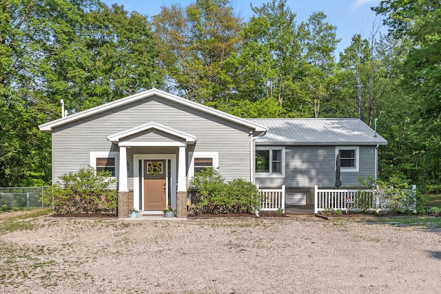 2980 N Old State Rd, Weidman, MI 48893 - view of front of house with metal roof