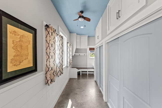 2980 N Old State Rd, Weidman, MI 48893 - hall featuring finished concrete floors and recessed lighting