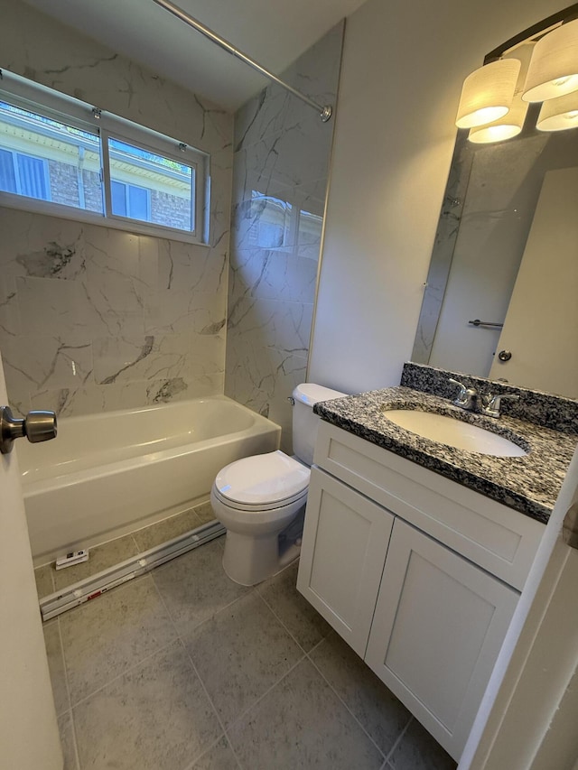 620 E Lincoln Ave Unit 5, Royal Oak, MI 48067 - full bathroom with shower / tub combination, vanity, and toilet