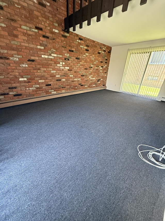 620 E Lincoln Ave Unit 5, Royal Oak, MI 48067 - empty room featuring brick wall