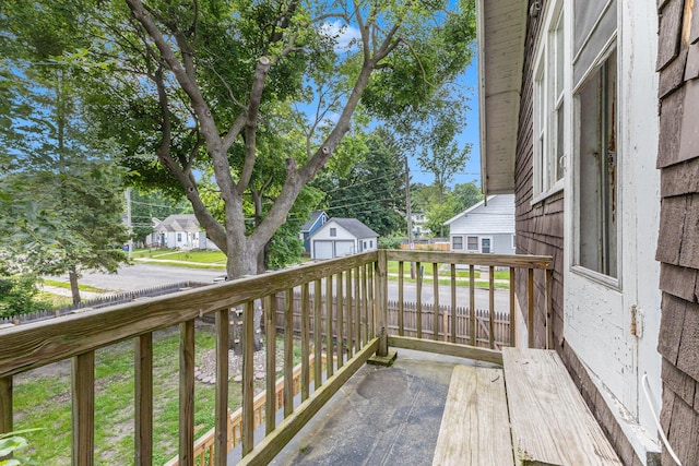 1032 Lafayette Ave NE, Grand Rapids, MI 49503 - deck featuring a residential view and an outbuilding