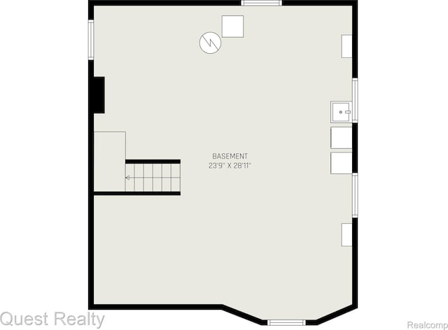 2499 Baldwin St, Detroit, MI 48214 - floor plan / room layout