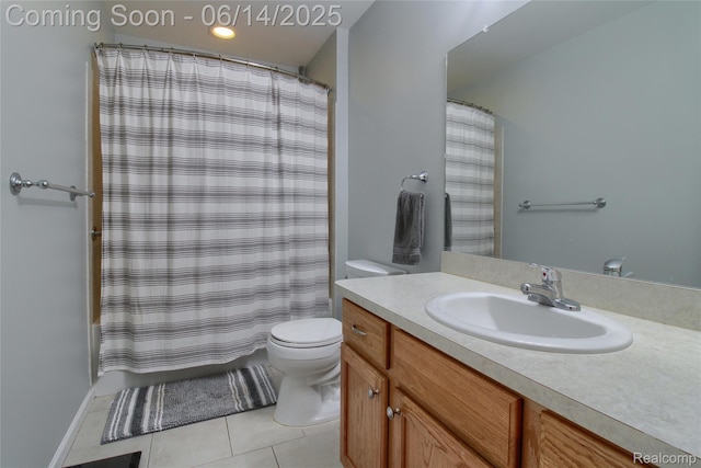 31626 Beaver Cir, New Boston, MI 48164 - full bath featuring tile patterned flooring, vanity, and shower / bath combo