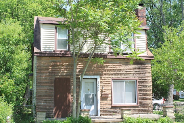 15504 Chelsea, Redford, MI 48239 - view of front of home with a chimney