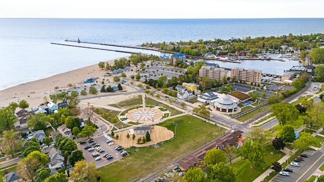 920 Wisconsin Ave, Saint Joseph, MI 49085 - aerial overview of property's location with a nearby body of water