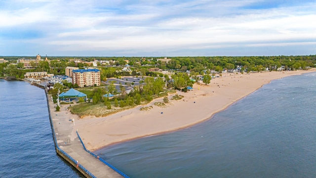 920 Wisconsin Ave, Saint Joseph, MI 49085 - drone / aerial view of waterfront with a beach