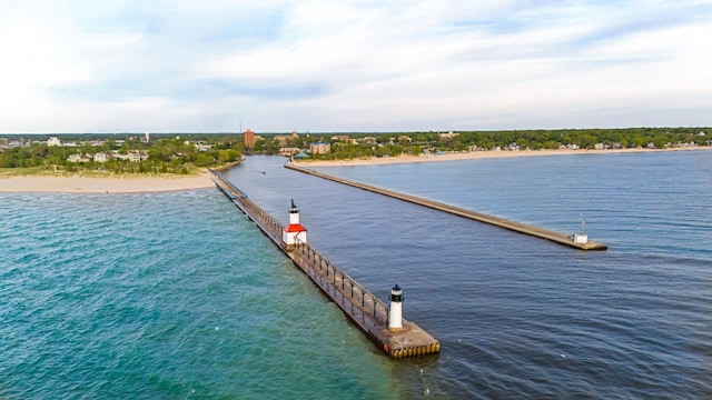 920 Wisconsin Ave, Saint Joseph, MI 49085 - dock area featuring a water view and a pier