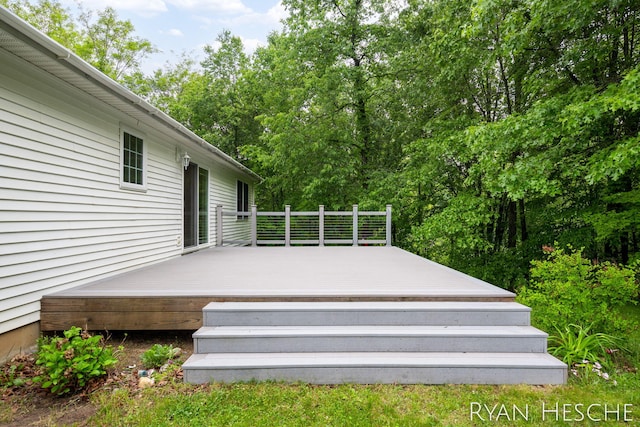 5181 Scotch Mist Dr, Saranac, MI 48881 - view of deck