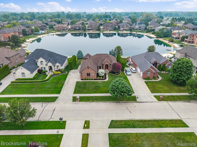 26569 Autumn Lake Dr, Chesterfield, MI 48051 - aerial view of residential area with a large body of water