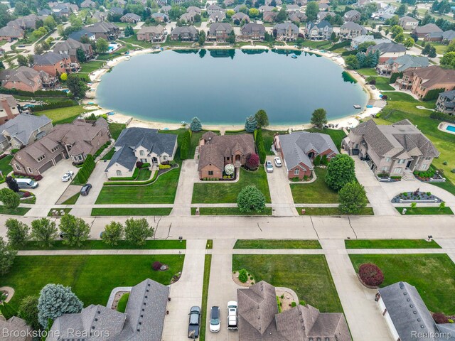 26569 Autumn Lake Dr, Chesterfield, MI 48051 - aerial view of property's location featuring nearby suburban area and a large body of water