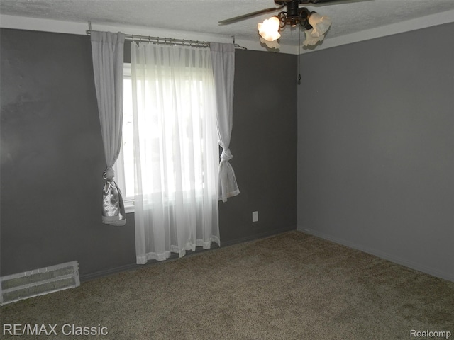 25207 Fortuna St, Roseville, MI 48066 - empty room featuring ceiling fan, carpet floors, and baseboards