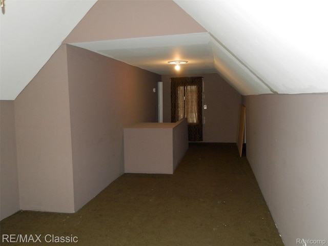 25207 Fortuna St, Roseville, MI 48066 - additional living space with vaulted ceiling and carpet floors