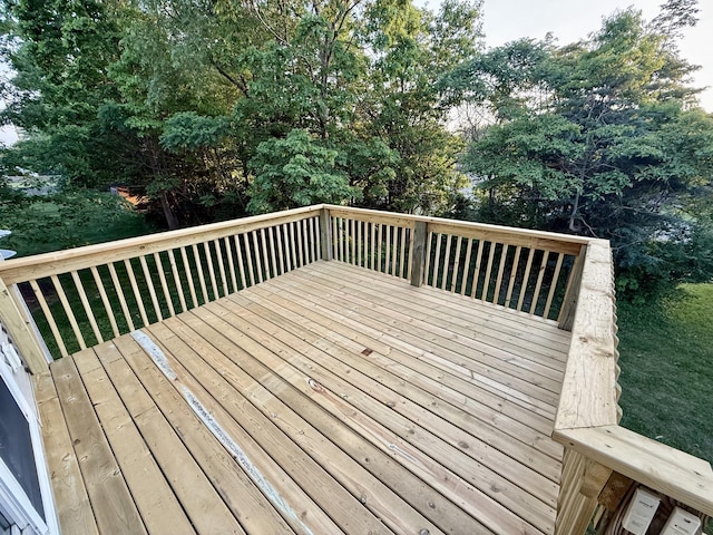 7165 Keystone Ct, Jenison, MI 49428 - wooden terrace with view of scattered trees
