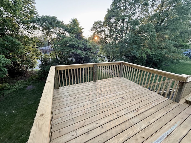 7165 Keystone Ct, Jenison, MI 49428 - deck featuring view of wooded area