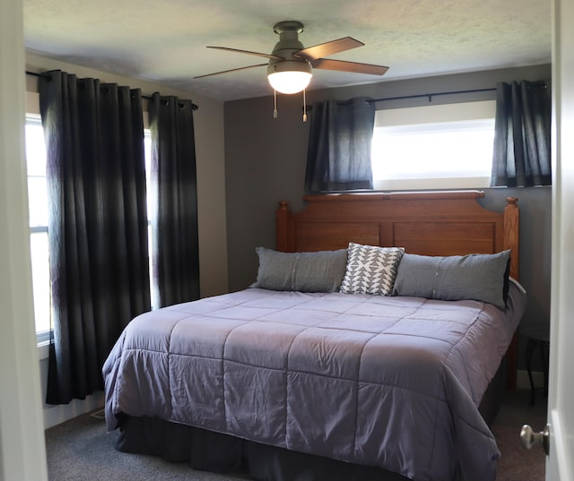 3290 Signal Point Dr, Allegan, MI 49010 - carpeted bedroom featuring ceiling fan