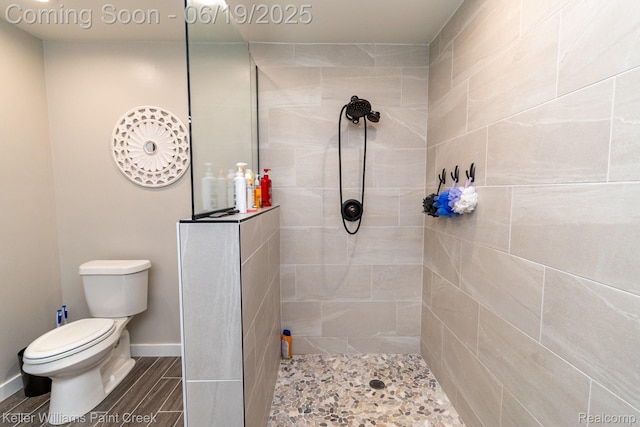 75757 Peters Dr, Bruce, MI 48065 - full bath with a tile shower and toilet
