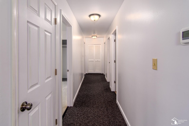 45510 Arkona Rd, Belleville, MI 48111 - corridor with dark colored carpet and baseboards