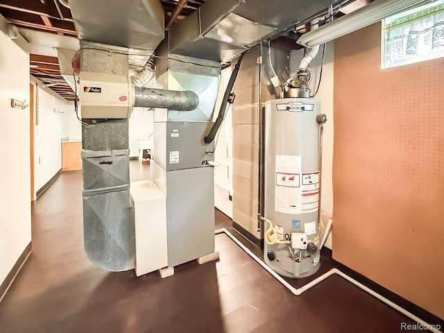 3460 N Gale Rd, Davison, MI 48423 - utilities with gas water heater and heating unit