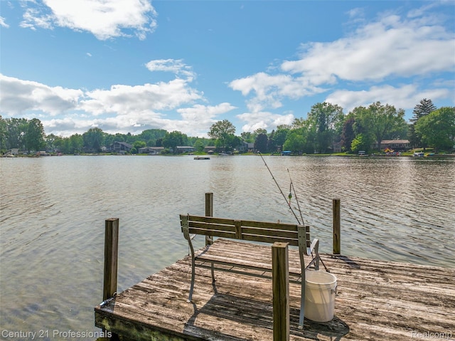 9233 Evee Rd, Clarkston, MI 48348 - dock area featuring a water view