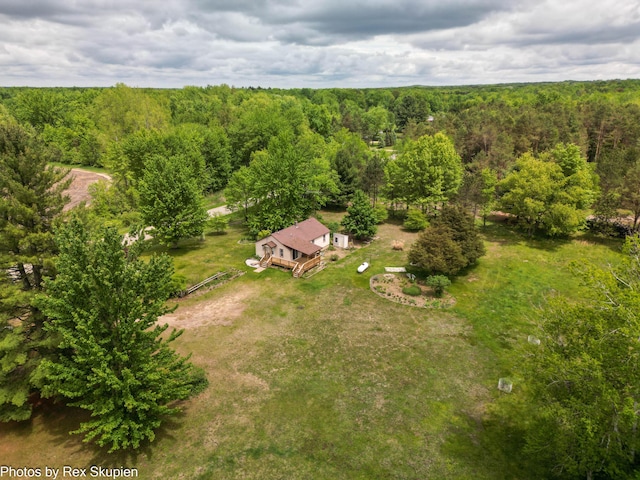 3118 W 104th St, Grant, MI 49327 - aerial view of property and surrounding area featuring a forest