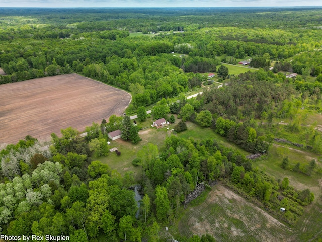 3118 W 104th St, Grant, MI 49327 - aerial view of a heavily wooded area