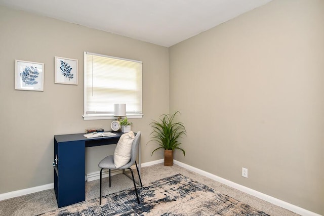 6604 E H Ave, Kalamazoo, MI 49048 - carpeted home office featuring baseboards