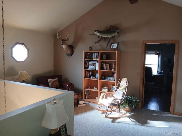 1455 Sand Rd, Port Austin, MI 48467 - living area featuring carpet flooring