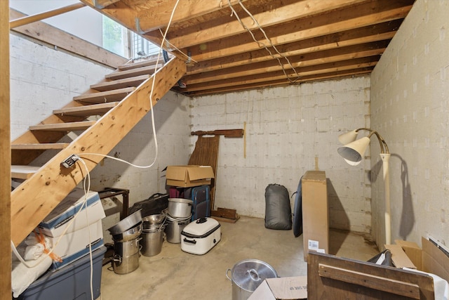 7100 Tripp Rd, Horton, MI 49246 - view of basement