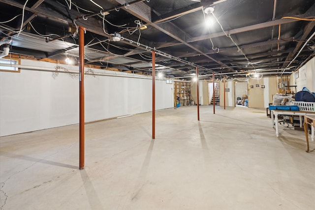 7100 Tripp Rd, Horton, MI 49246 - view of unfinished below grade area