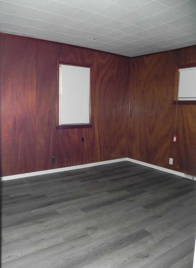 1097 Oliverda Rd, Sherwood, MI 49089 - empty room with wood walls and wood finished floors