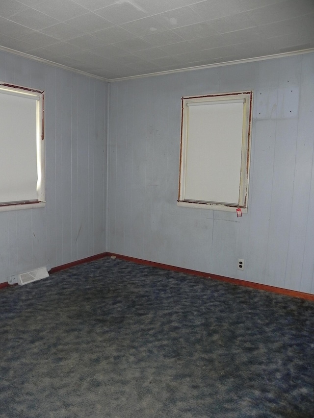 1097 Oliverda Rd, Sherwood, MI 49089 - carpeted spare room with crown molding and baseboards